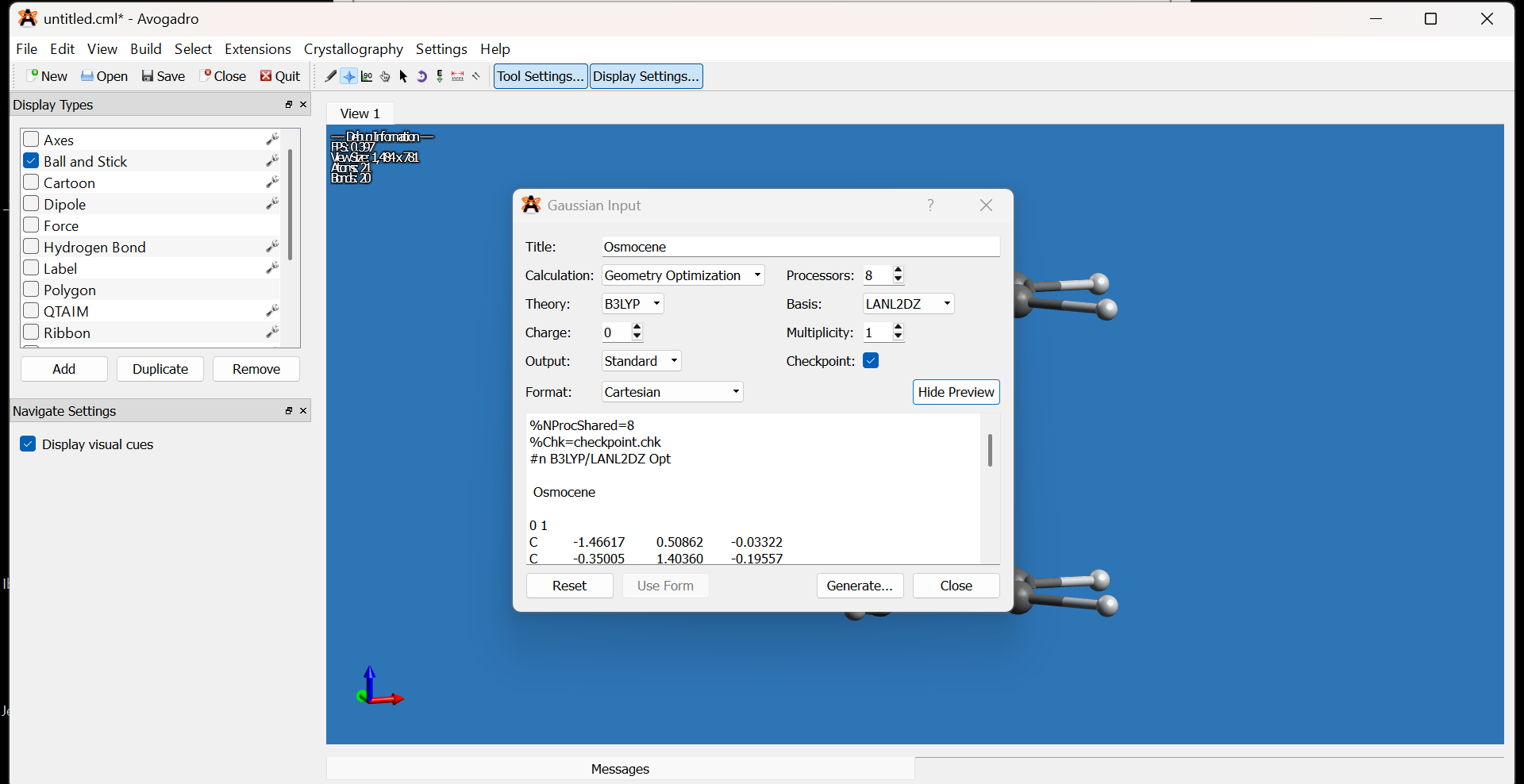 Generate input